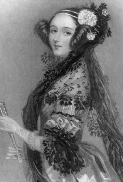 Portrait of the mathematician, Ada Lovelace. c. 1840