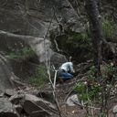 bryophyte-searching-mr-Satwiwa-waterfall-trail-Santa-Monica-Mts-2011-02-08-IMG 7051