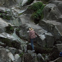 bryophyte-searching-pk-Satwiwa-waterfall-trail-Santa-Monica-Mts-2011-02-08-IMG 7048