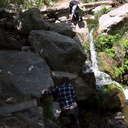 pk-and-megan-hunting-bryophytes-at-waterfall-Solstice-Canyon-2011-05-11-IMG 7795